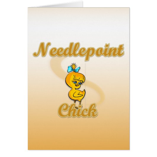 Needlepoint Chick Cards (Front)