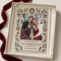 Needlepoint Christmas Dogs Family Photo Acrylic