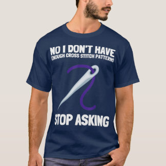 Needlepoint Cross Stitch Pattern And Knitting 1 T-Shirt