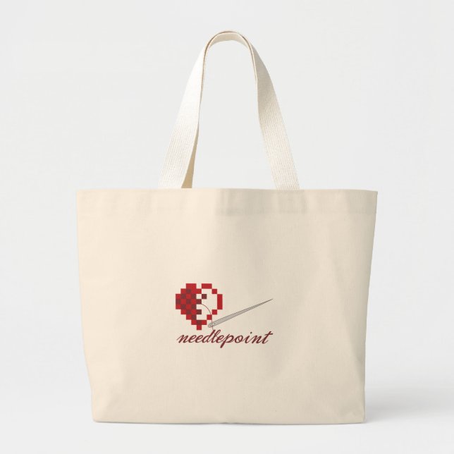 Needlepoint Large Tote Bag (Front)