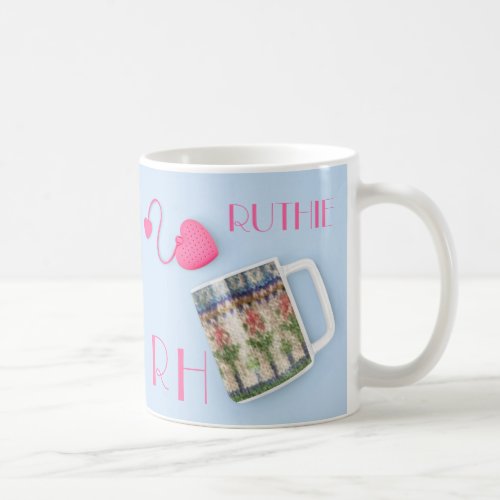 Needlepoint Personalized Ruthie Coffee Mug