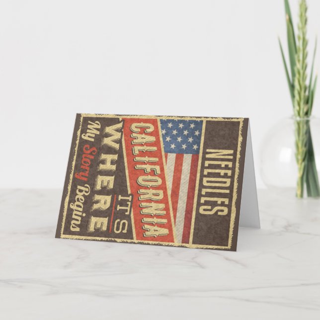 Needles California Card (Front)