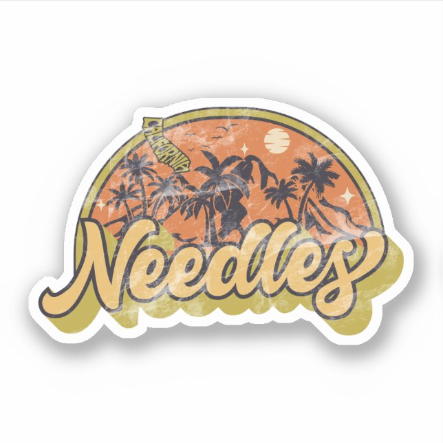 Needles, California Sticker (Front)