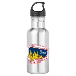 Needles Climbing Carabiner Stainless Steel Water Bottle