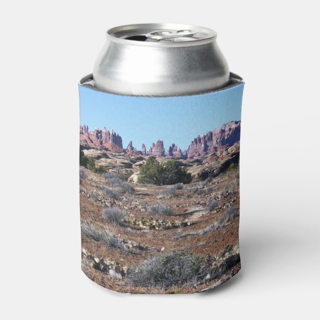Needles from Pothole Point Trail at Canyonlands Can Cooler (Can Front)