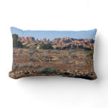 Needles from Pothole Point Trail at Canyonlands Lumbar Pillow