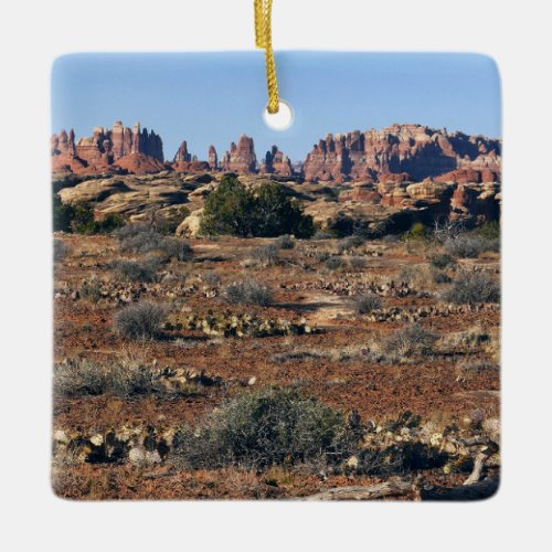 Needles from Pothole Point Trail Ceramic Ornament