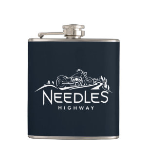 Needles Highway South Dakota Motorcycle Flask