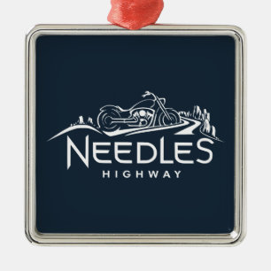 Needles Highway South Dakota Motorcycle Metal Ornament