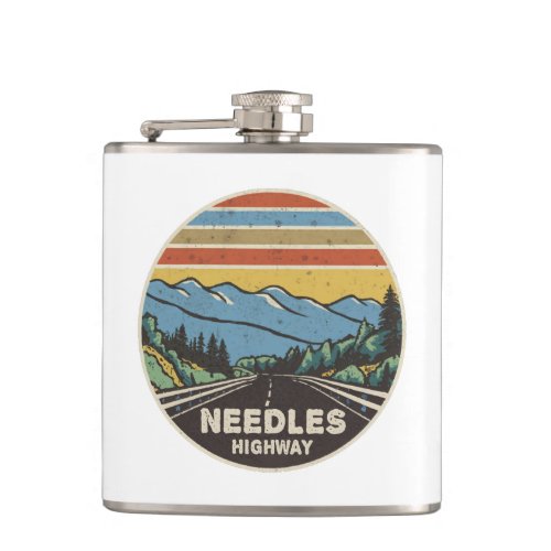 Needles Highway South Dakota Mountains Flask