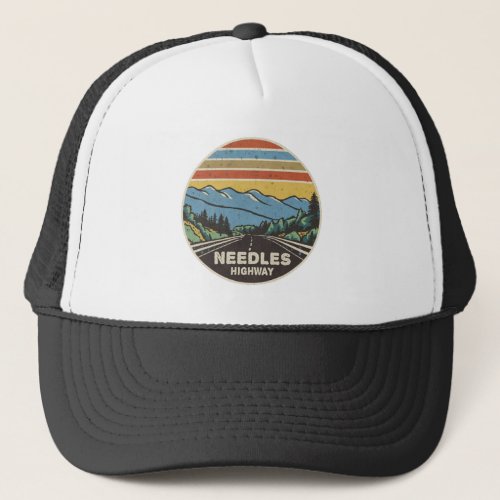Needles Highway South Dakota Mountains Trucker Hat