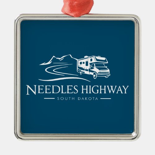 Needles Highway South Dakota Recreational Vehicle Metal Ornament