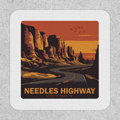 Needles Highway South Dakota Red Sky Patch