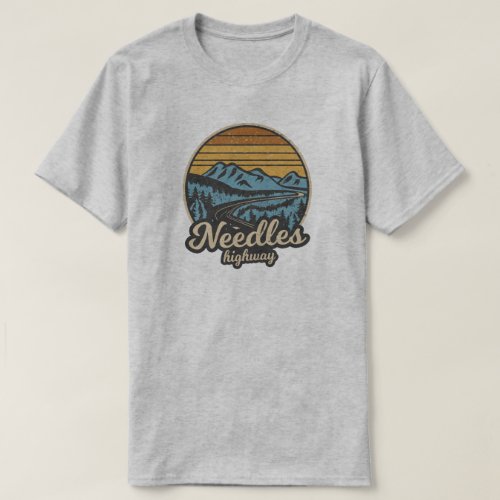 Needles Highway South Dakota Retro T_Shirt