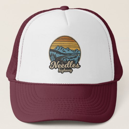 Needles Highway South Dakota Retro Trucker Hat