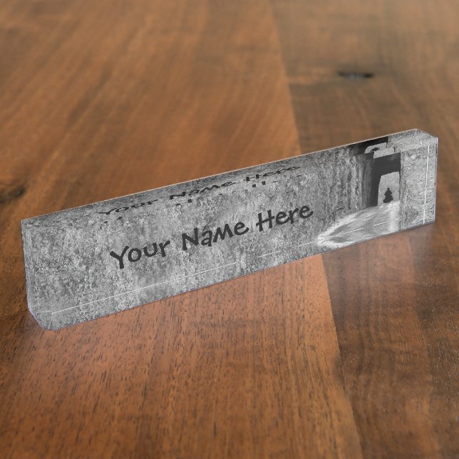 Needles Highway Tunnel Desk Name Plate (Side)