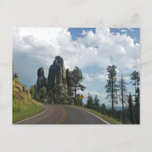 Needles Highway View, South Dakota Postcard