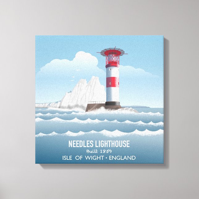 Needles Lighthouse Canvas Print (Front)