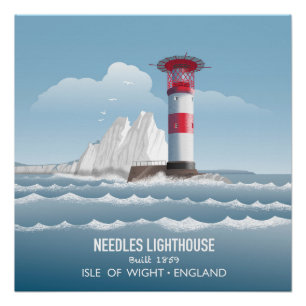 Needles Lighthouse Poster