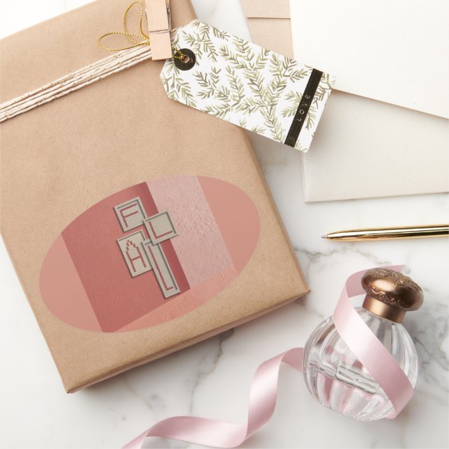 needlework_2_4forfall_1 oval sticker (Gifting)