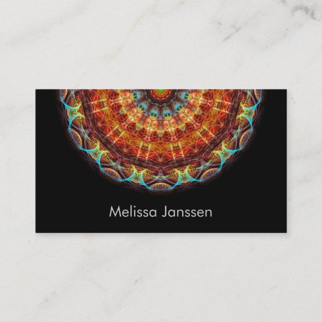 Needlework -Mandala- Business Card (Front)