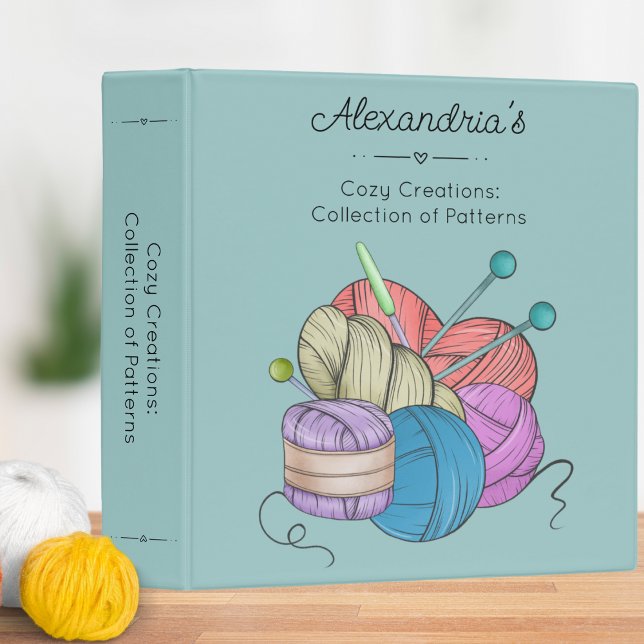 Needlework Pattern Organizer 3 Ring Binder (Creator Uploaded)