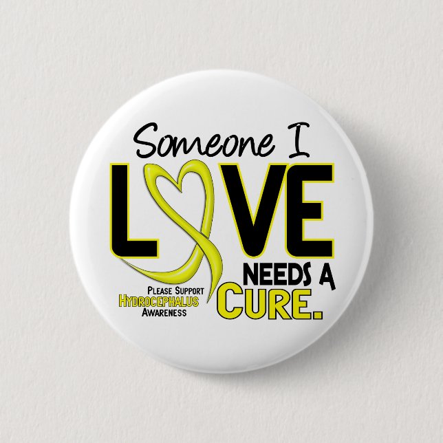 Needs A Cure 2 Hydrocephalus Button (Front)