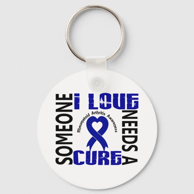 Needs A Cure 4 Rheumatoid Arthritis Keychain (Front)