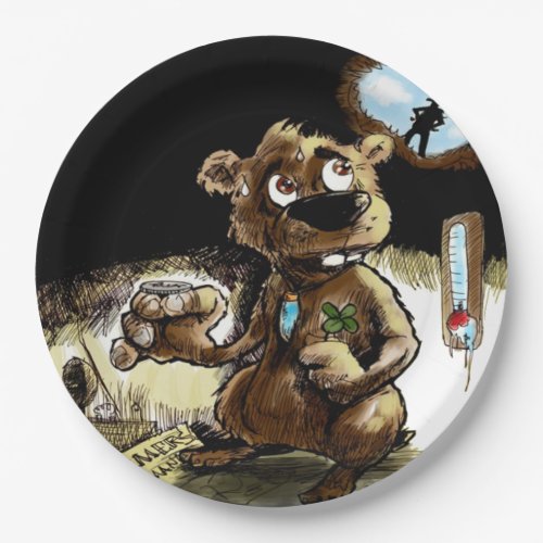 Needs Some Luck Groundhog Day Party Paper Plate