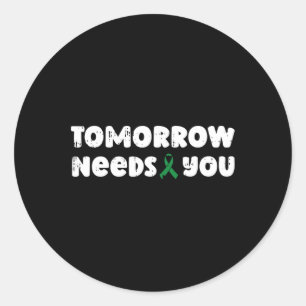 Needs You Mental Health Awareness Counselor Classic Round Sticker
