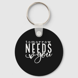 Needs You Mental Health Problems Awareness Month  Keychain