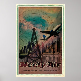 Neely Air logo poster, LARGE Poster