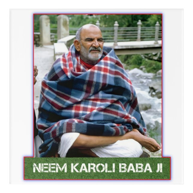Neem Karoli Baba Acrylic Print (Front)