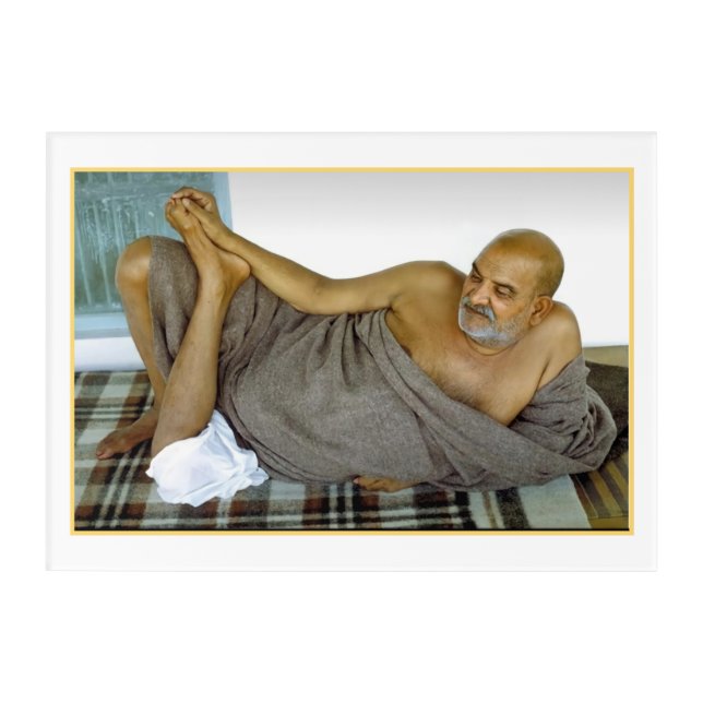 Neem Karoli Baba Acrylic Print (Front)