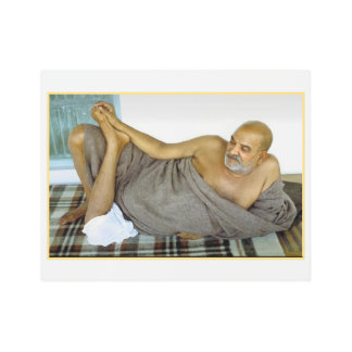 Neem karoli baba metal print