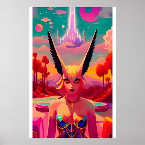 Neena Belle of the Cannibal Pixies large Poster