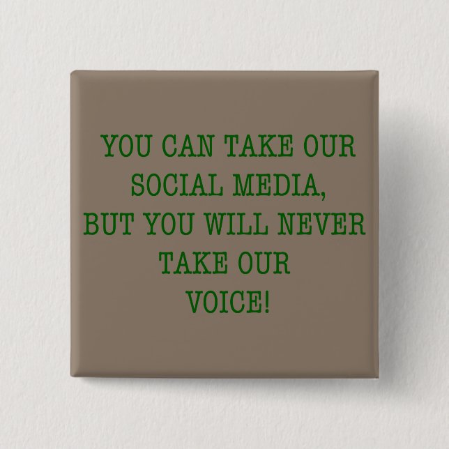 Neer Take Our Voice! Button (Front)