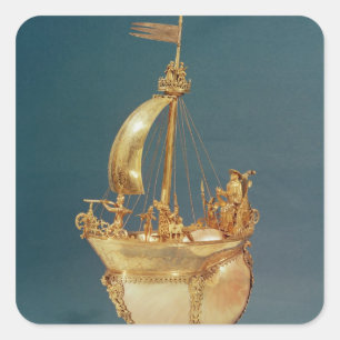 Nef belonging the the Cardinal de Lorraine, 1579 Square Sticker