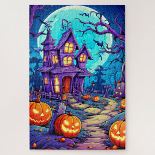 Nefarious Spooky Haunted House Jigsaw Puzzle