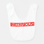 Nefarious Stamp Baby Bib