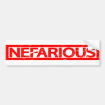 Nefarious Stamp Bumper Sticker