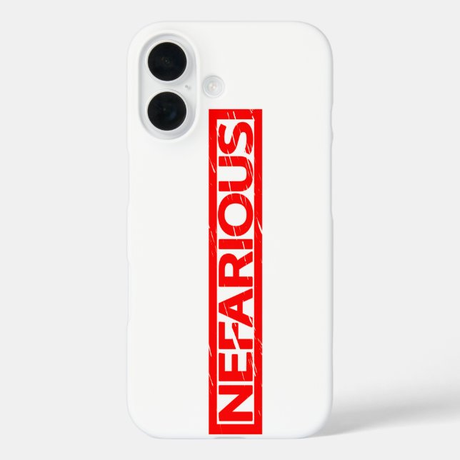 Nefarious Stamp Case-Mate iPhone Case (Back)