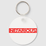 Nefarious Stamp Keychain
