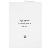 "Nefertari" Egyptian Angel Card (Back)