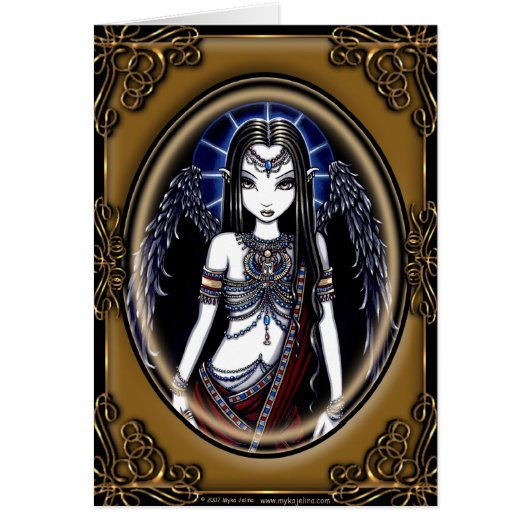 "Nefertari" Egyptian Angel Card (Front)