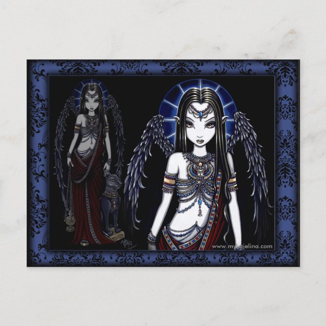 Nefertari Egyptian Angel Postcard (Front)