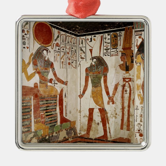 Nefertari is brought before the god metal ornament (Front)