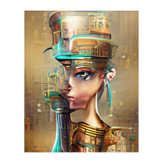 Nefertiti Acrylic Print (Front)
