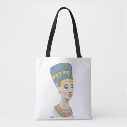 Nefertiti Colourful Portrait Tote Bag