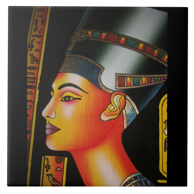 Nefertiti Egypt queen Ceramic Tile (Front)